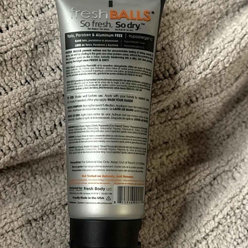 Fresh Body Fresh Balls Hygiene for Groin Area - 3.4 ounces NEW